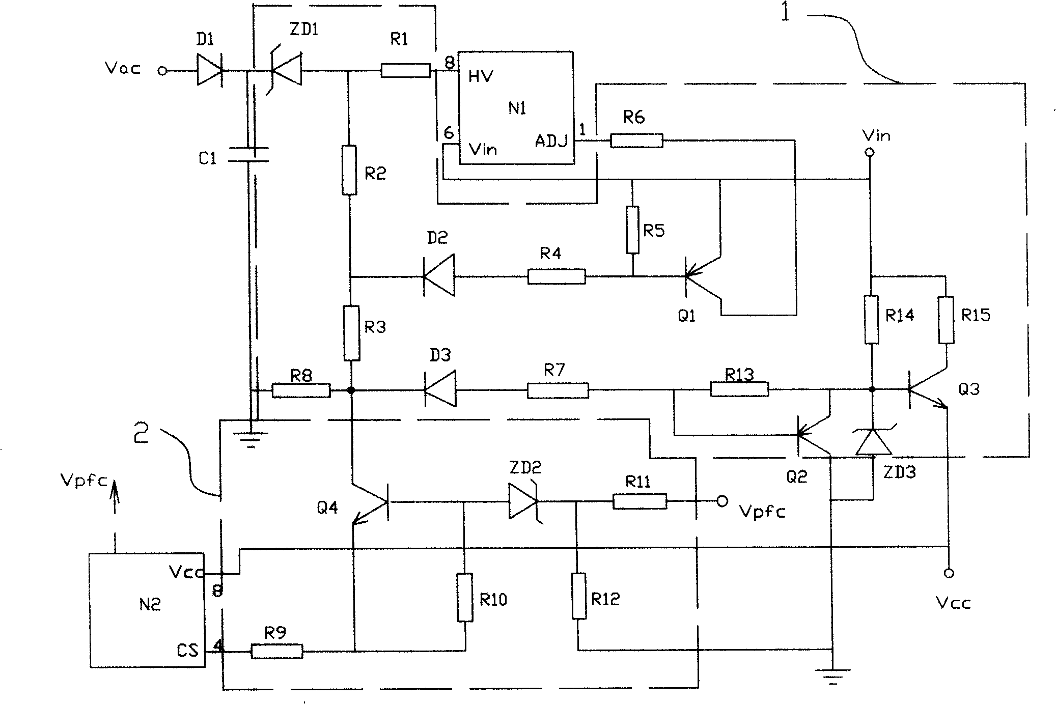 Television power supply protective circuit