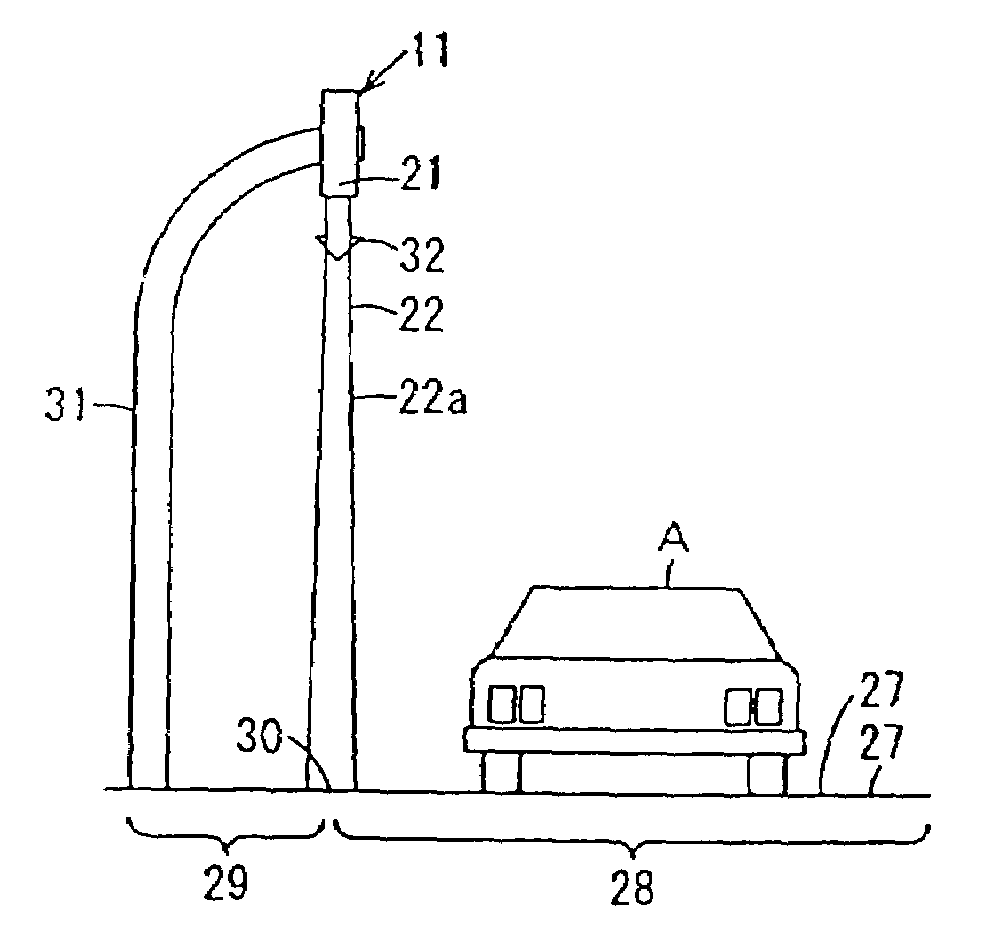 Road indication device