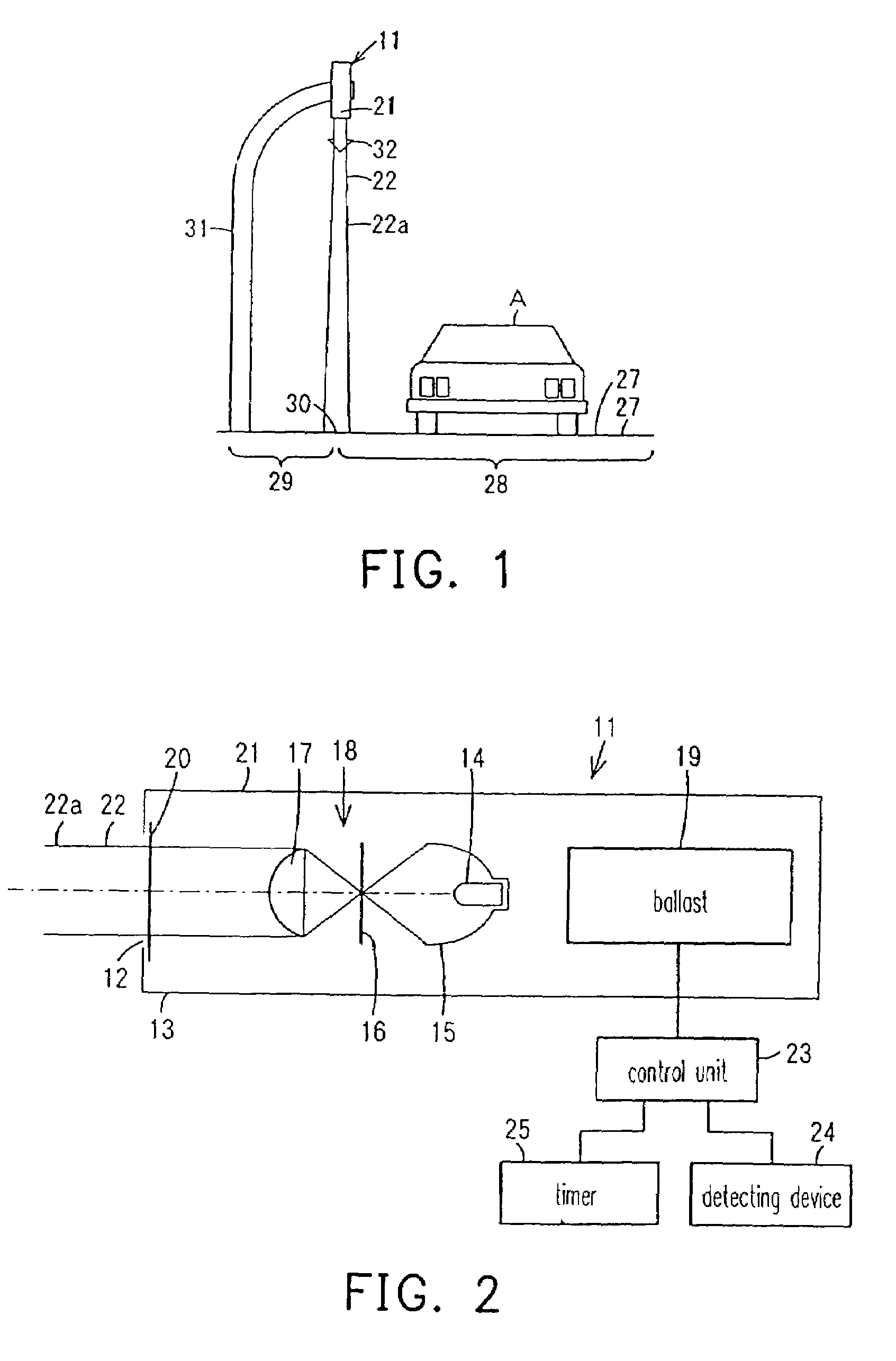 Road indication device