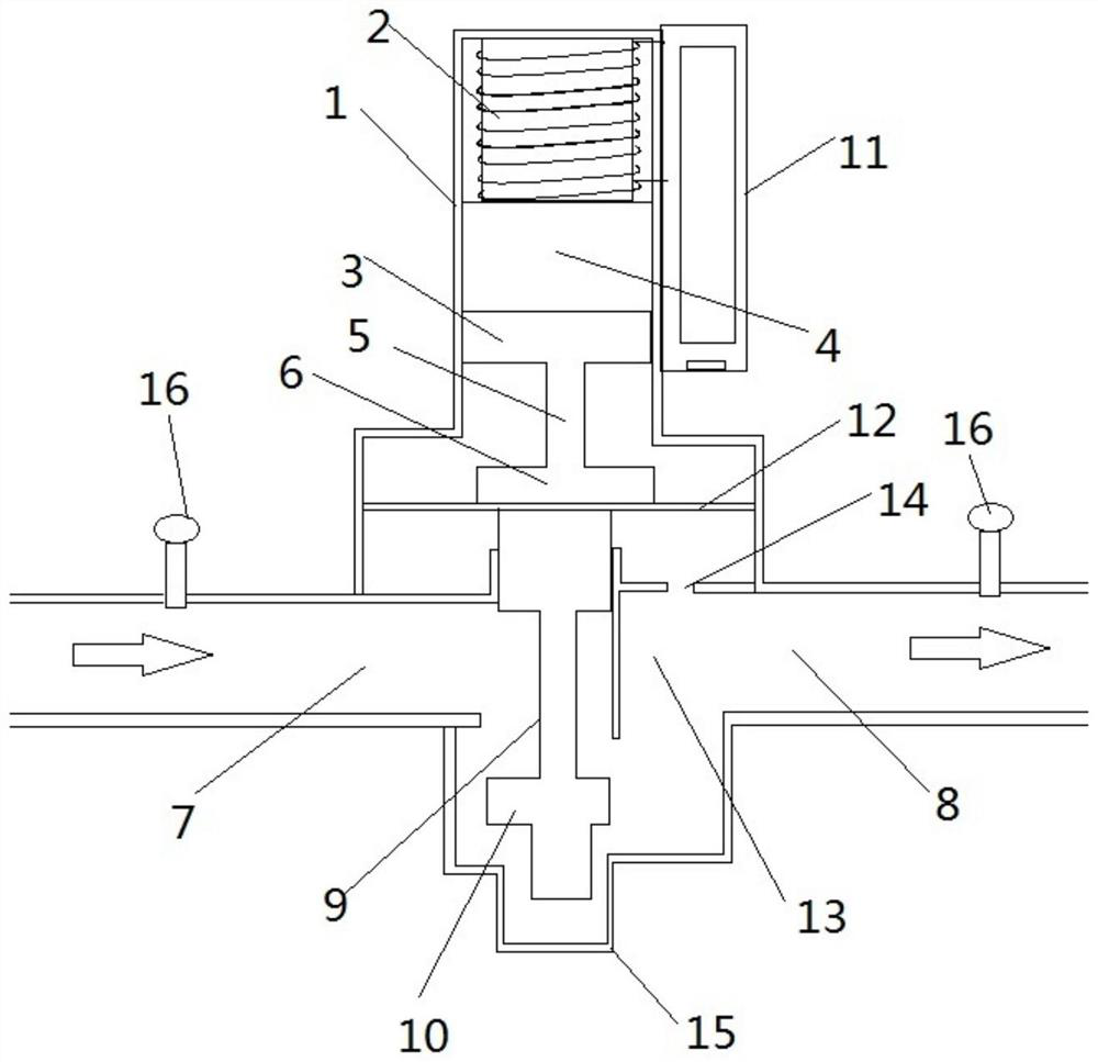 High-efficiency gas pressure reducing device