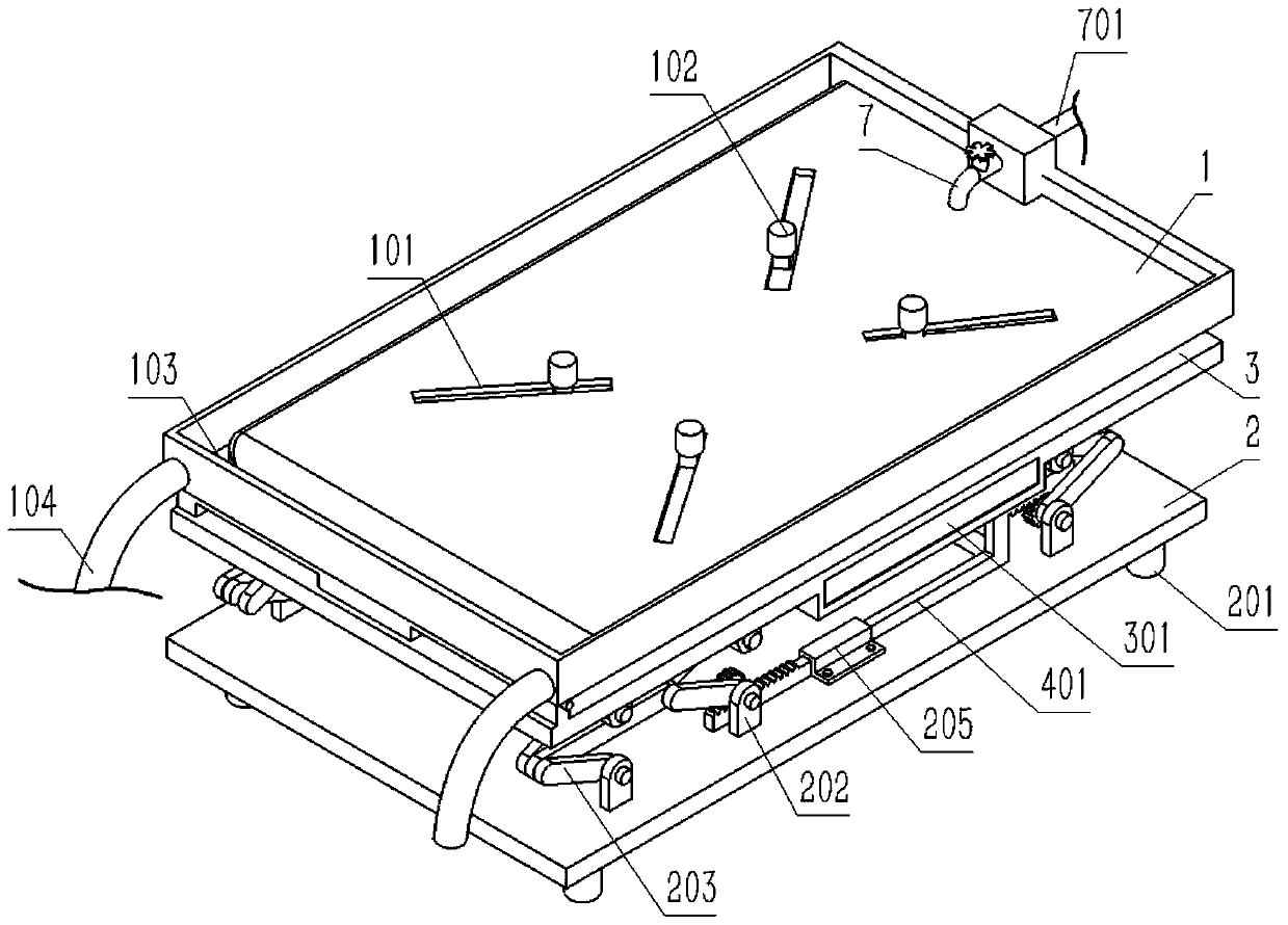 Dissecting table for aortic dissection of mouse