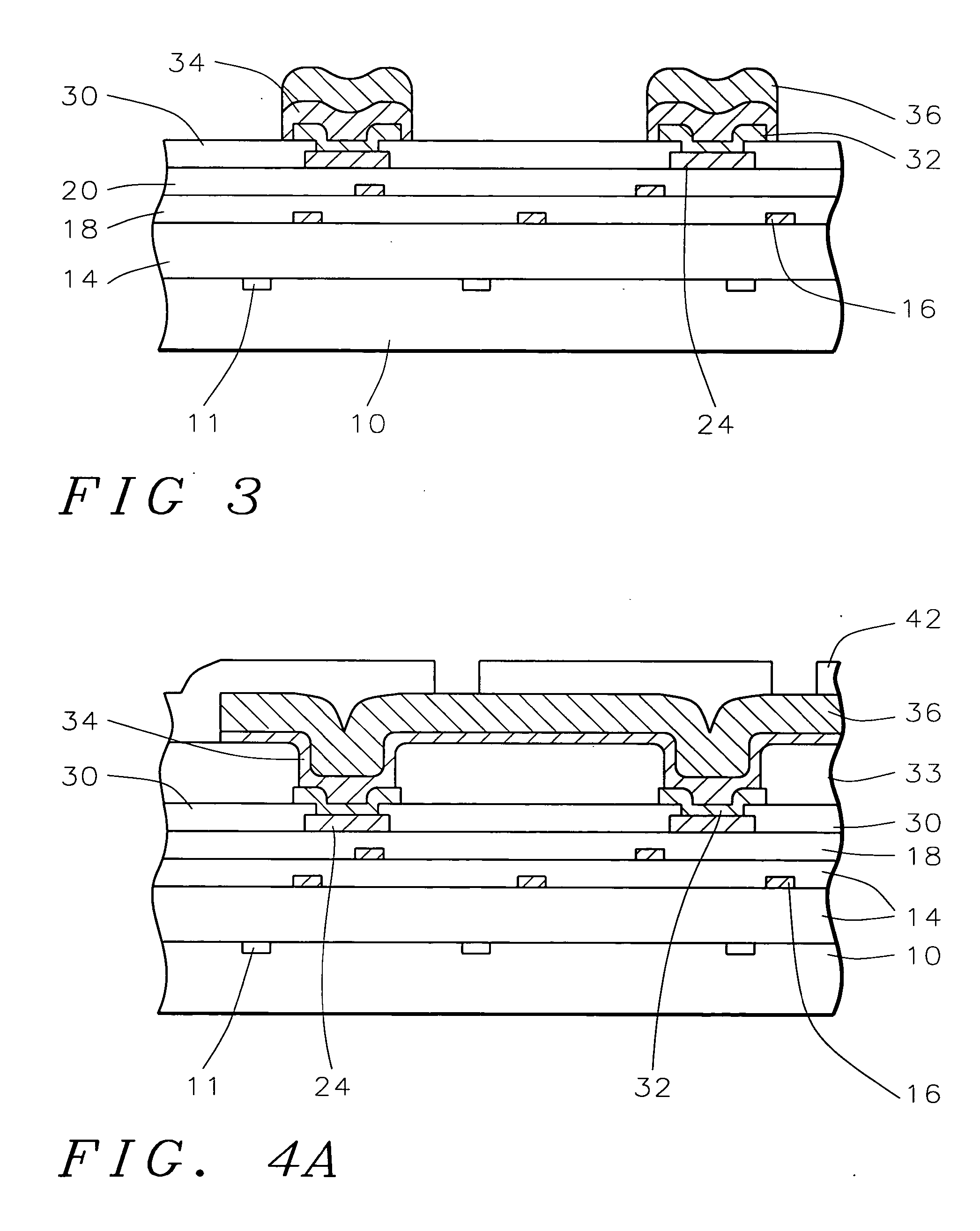 Post-passivation metal scheme on an IC chip with copper interconnection