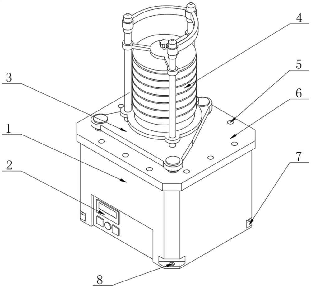 Three-dimensional rotary sand screening machine for flywheel production and use method of three-dimensional rotary sand screening machine