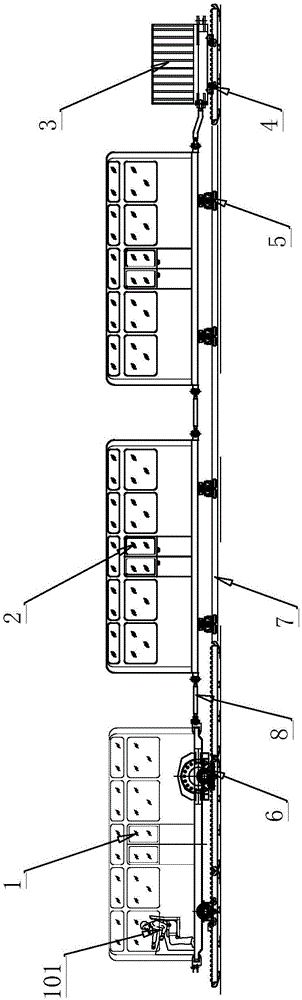 Toothed rail-trapped rail sightseeing train