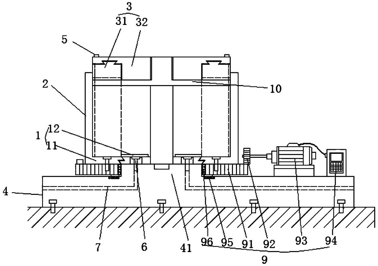 Shear box applicable to vertical ring-shear test