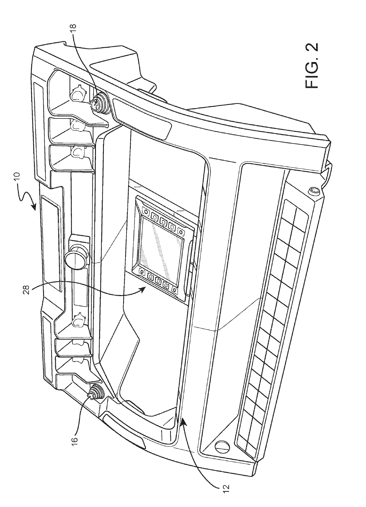 Control box and operator interface for an industrial vehicle