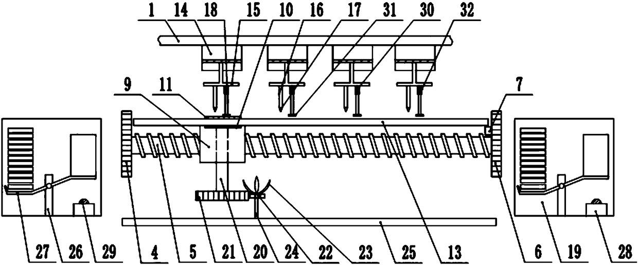 Flange drilling device