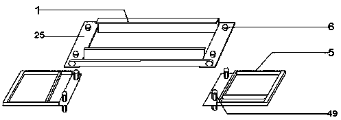 Dam piling or dam collapsing similarity model experimental device for tailings