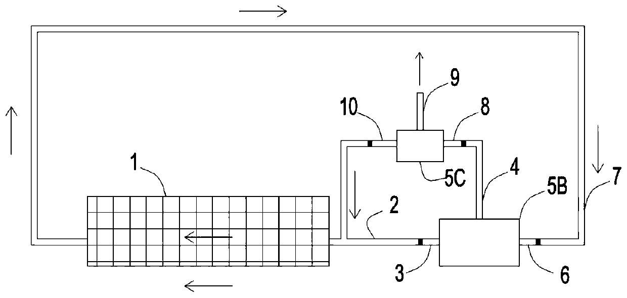 Closed inter-bin circulating deoxidation nitrogen-rich insect prevention method and device