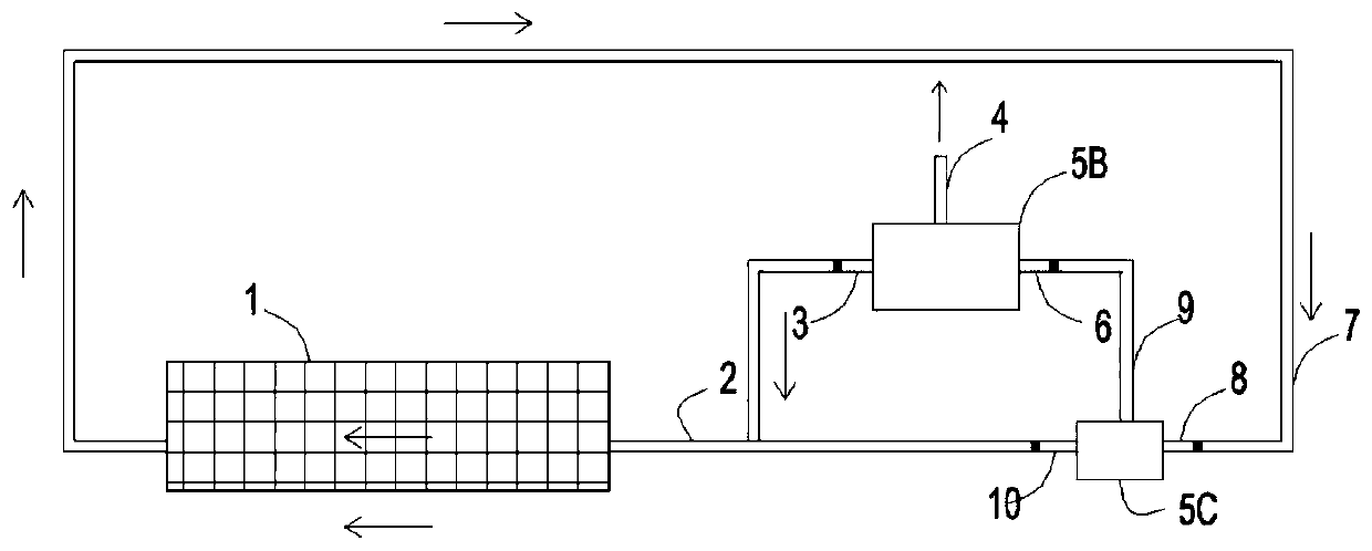 Closed inter-bin circulating deoxidation nitrogen-rich insect prevention method and device