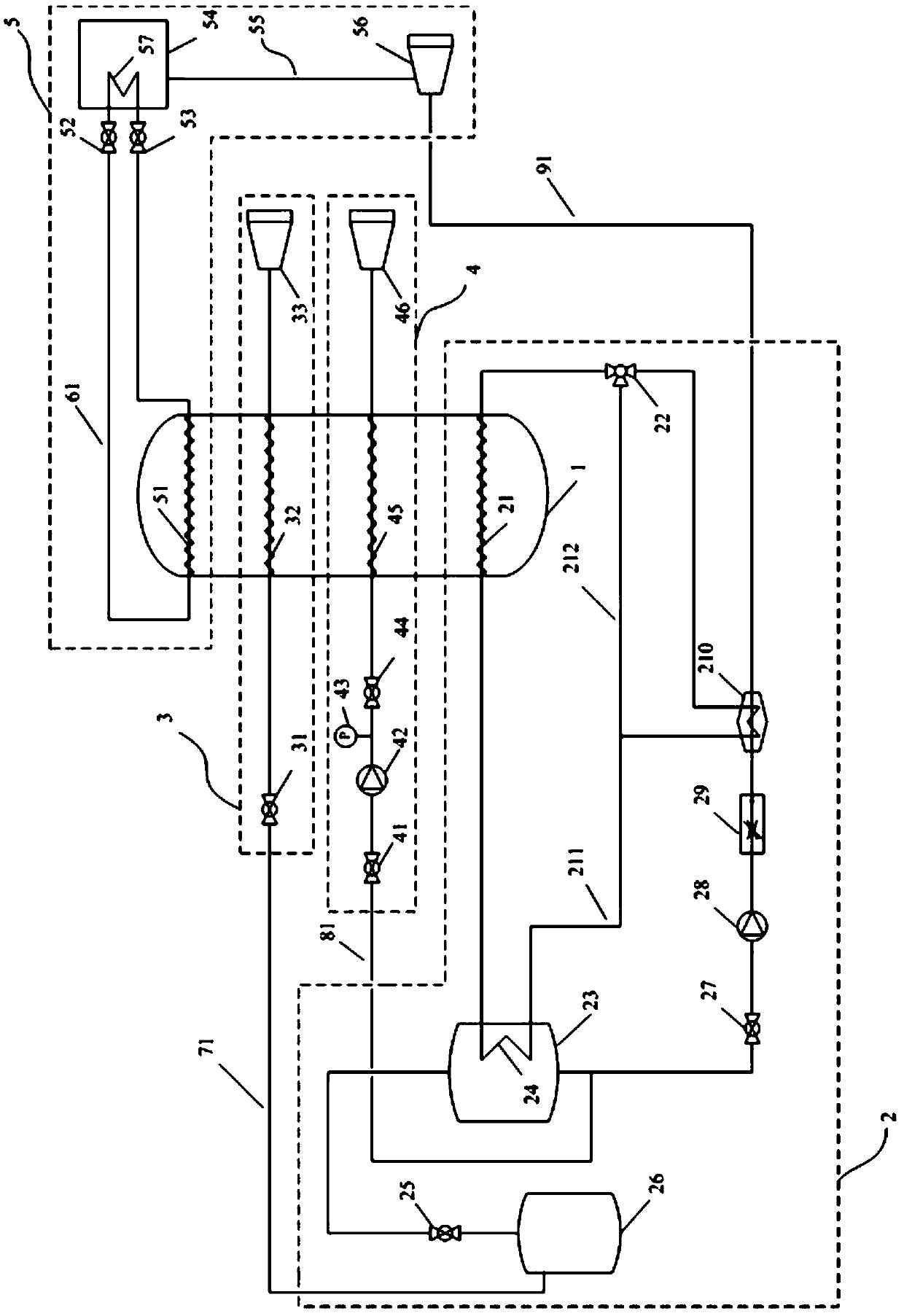 Three-mold symplasm spatial nuclear propulsion system based on metal hydride