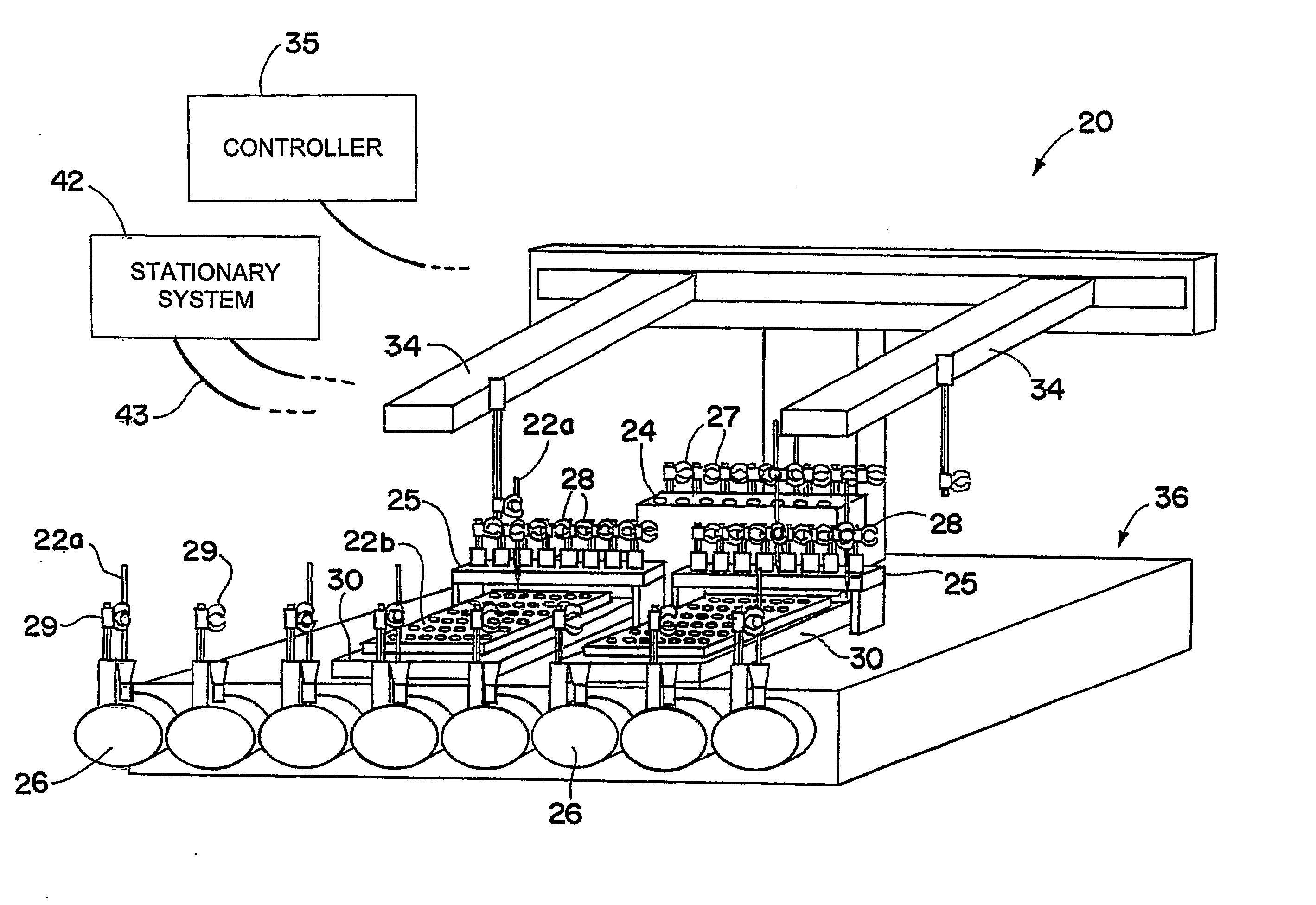 Robotic Handling System and Method with Independently Operable Detachable Tools