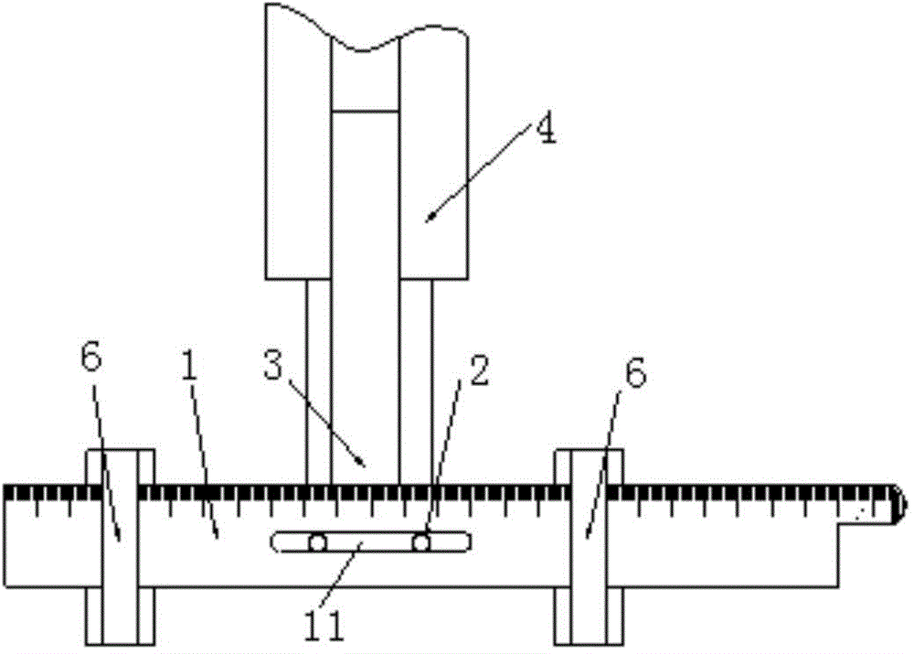 Probe moving position control device for ultrasonic flaw detection of wheel set and usage method