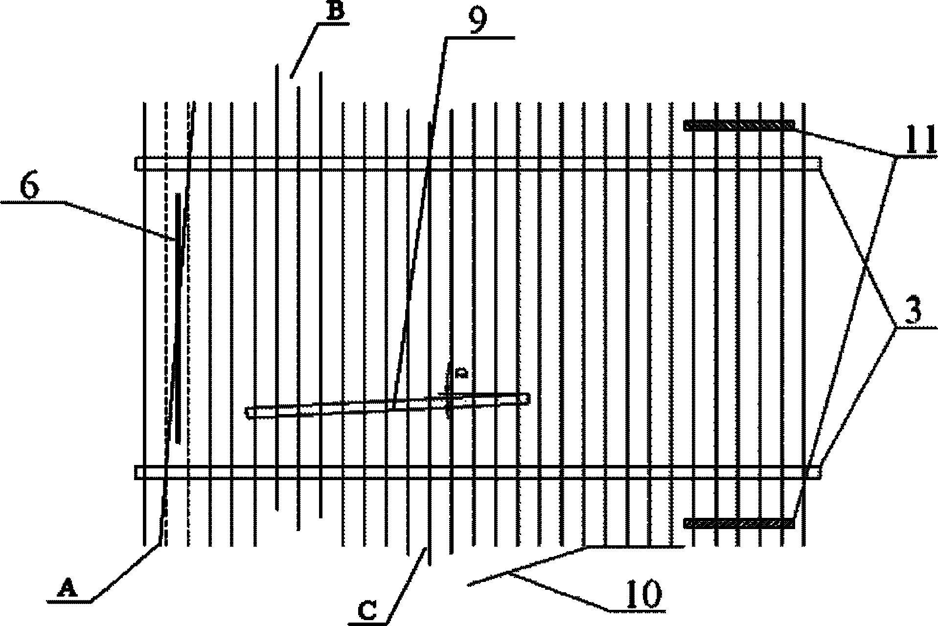 Machine for automatically arranging tubular materials