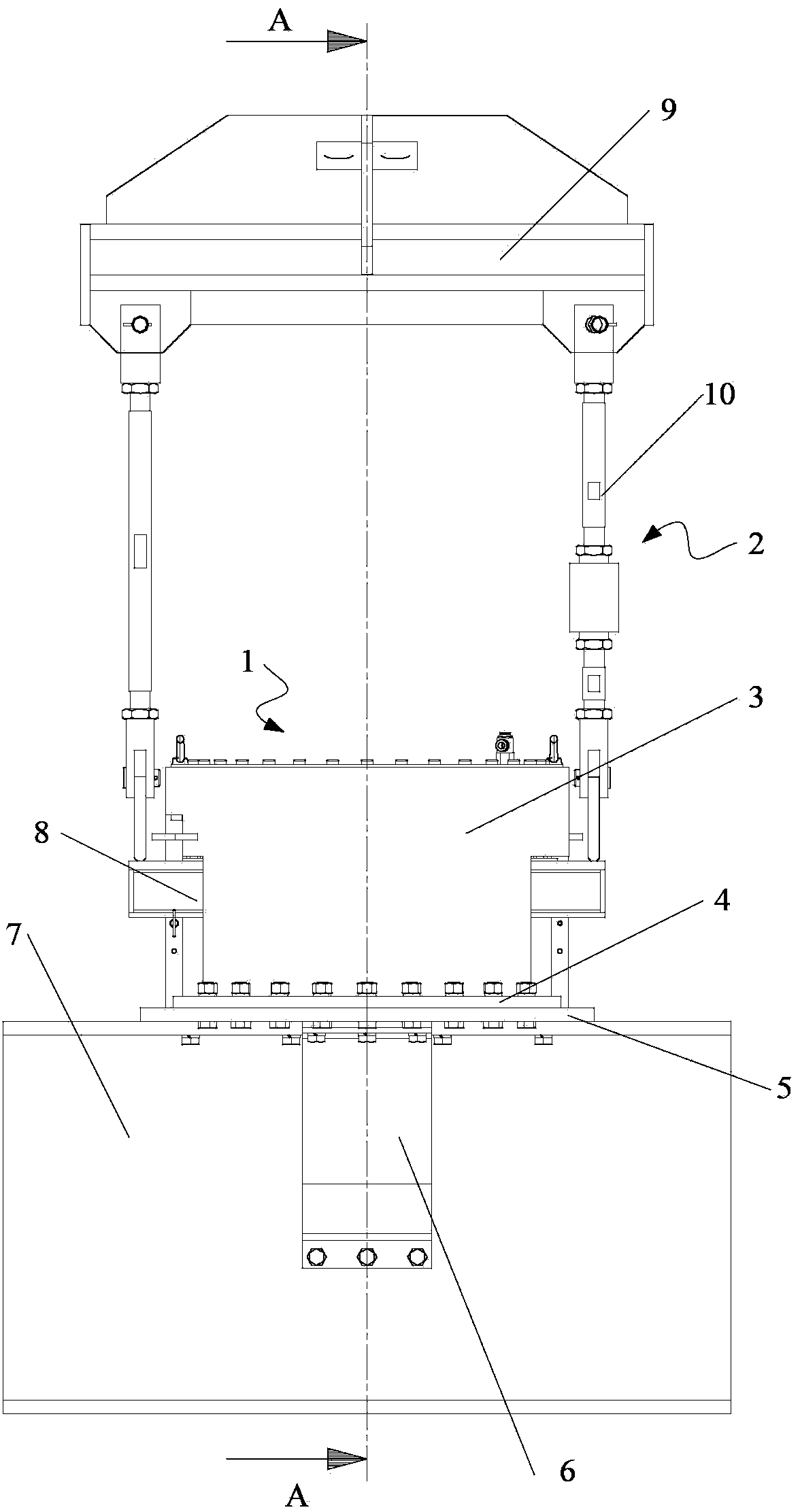 Force loading method used for vehicle chassis test