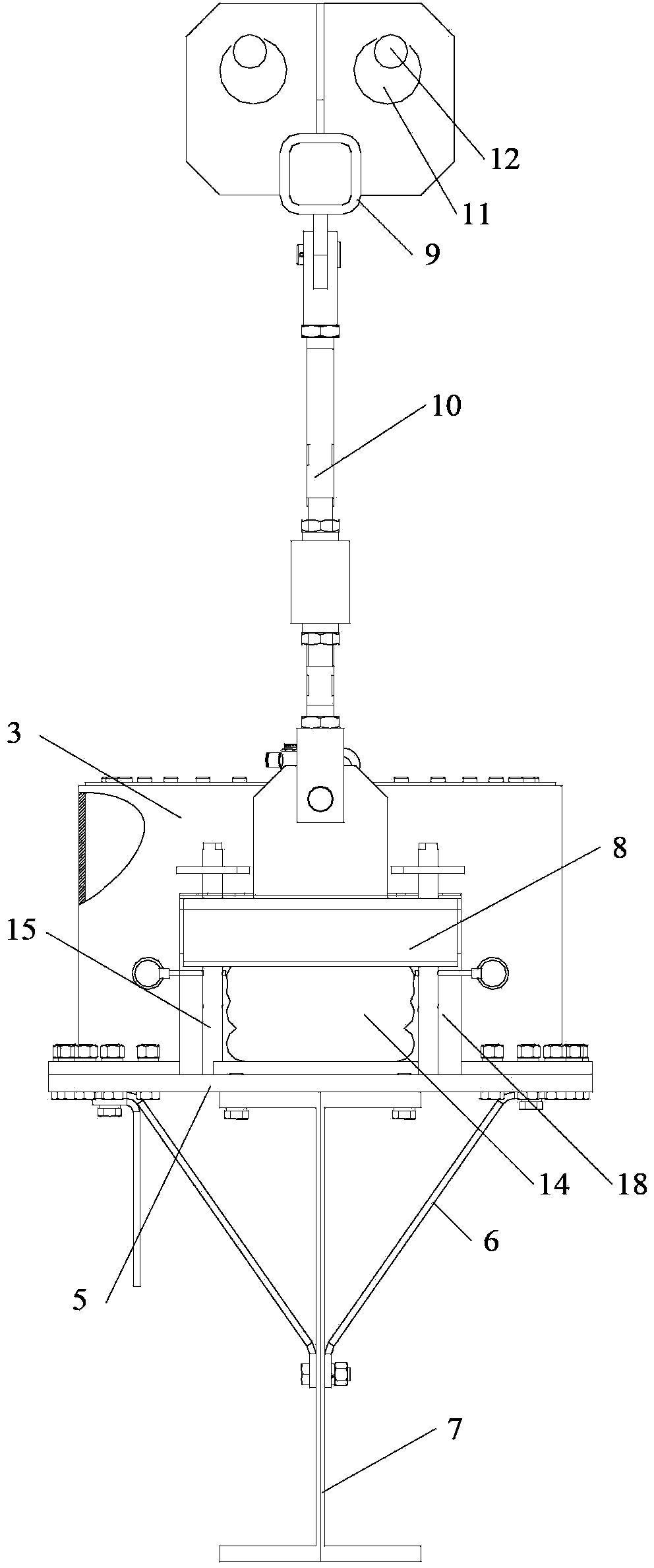 Force loading method used for vehicle chassis test