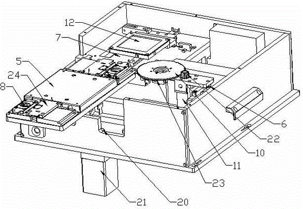 A lens test focusing machine