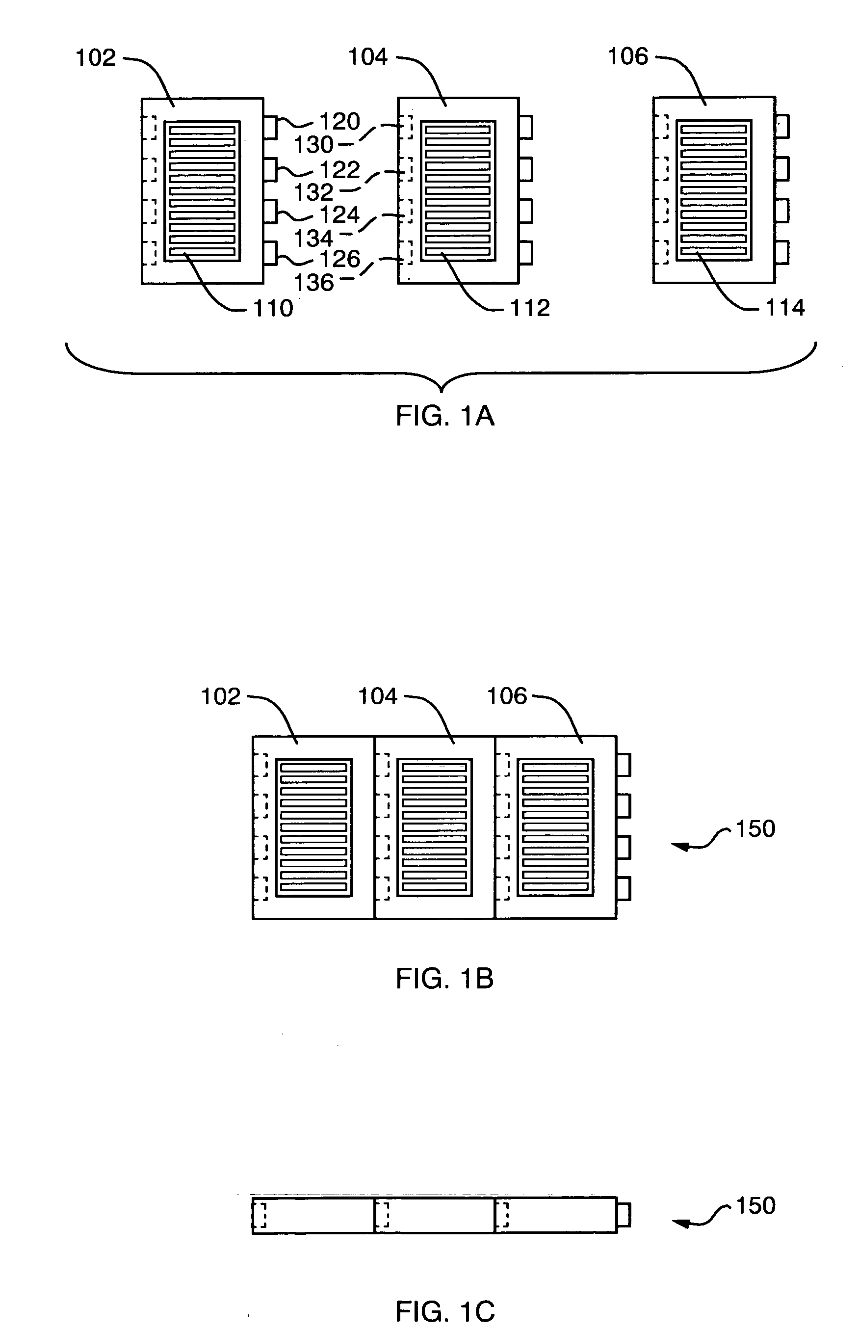 Modular connections in a DMFC array