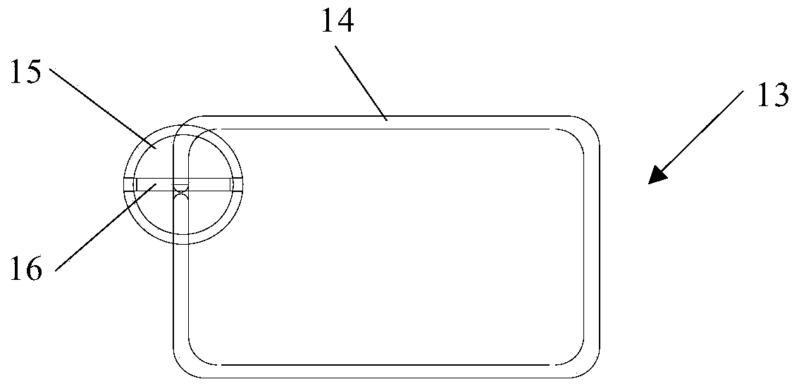 Refrigerator door sealing device, refrigerator door and refrigerator