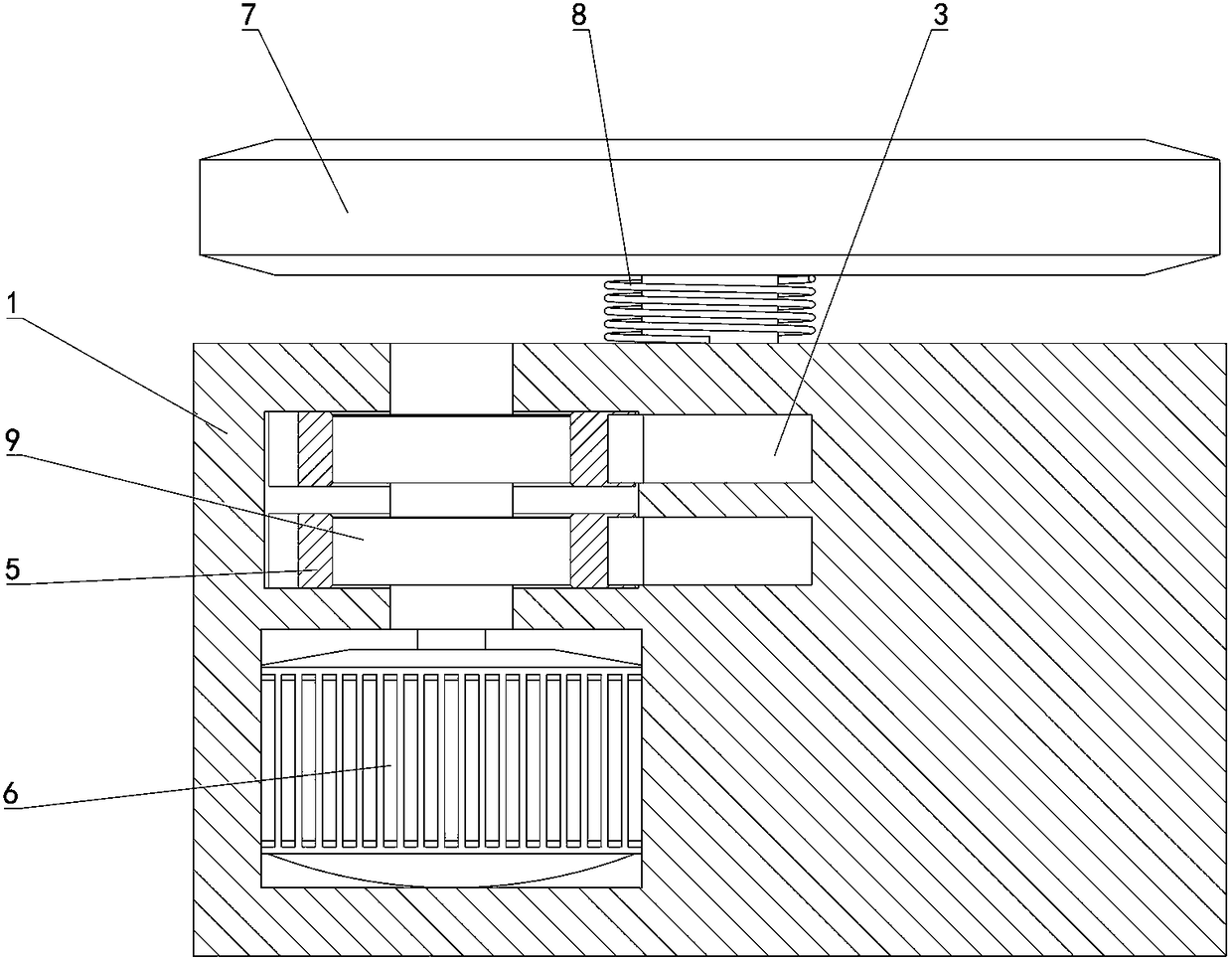 Device for converting kinetic energy into electric energy for new energy automobiles during driving