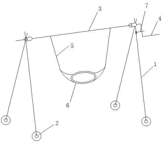 Auxiliary defecation device for pelvic fracture patient