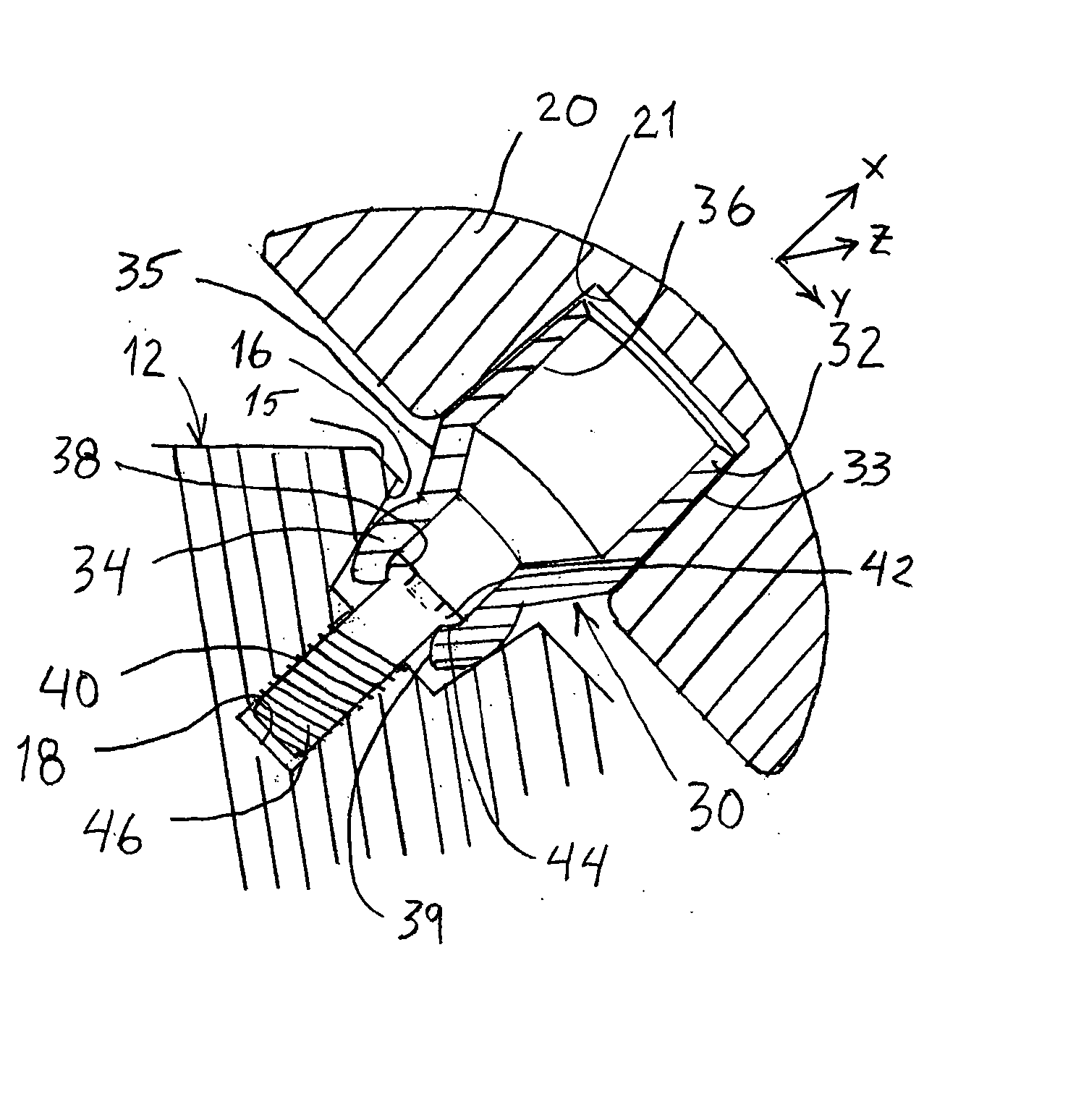 Joint prosthesis with infinitely positionable head