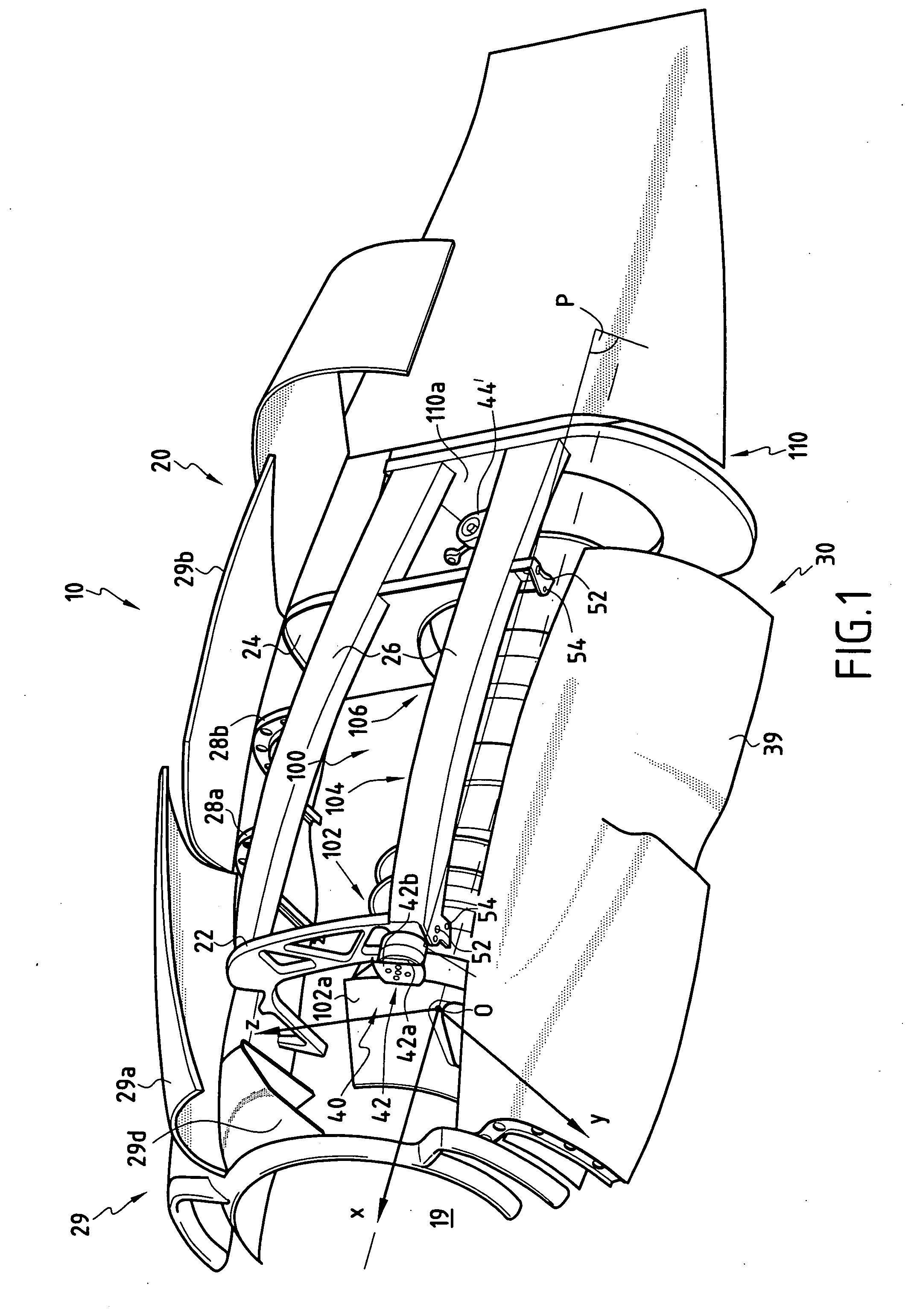 Turboprop carrier structure and an assembly including such a carrier structure