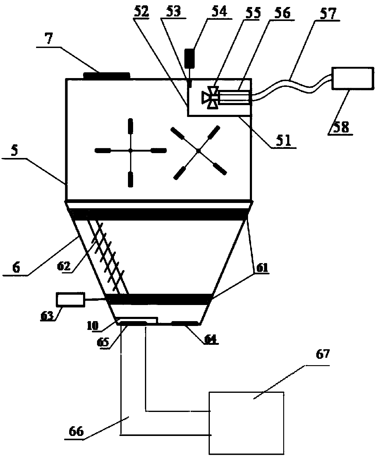 Premixing mixer and finished product warehouse cleaning method