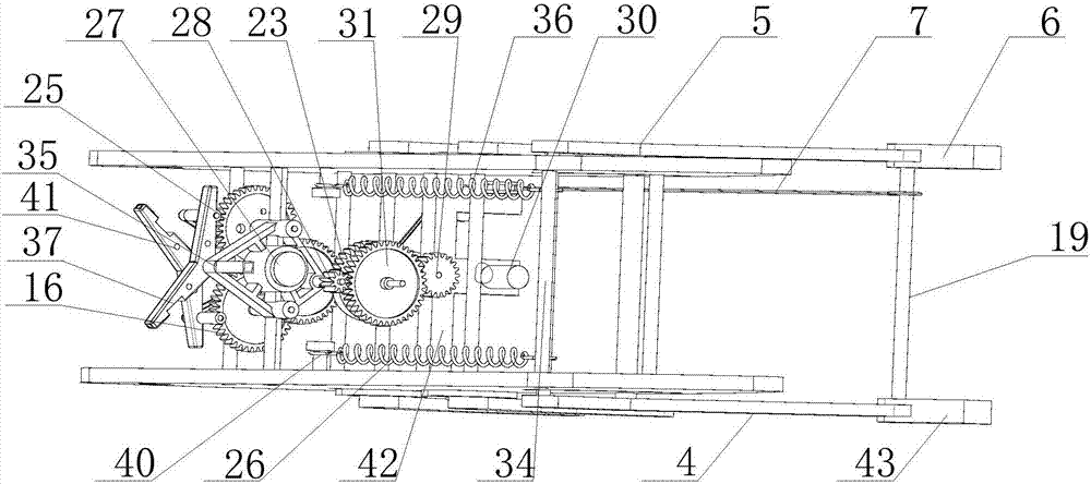 Locust-simulating flying and jumping robot based on metamorphic mechanism and flying control method thereof