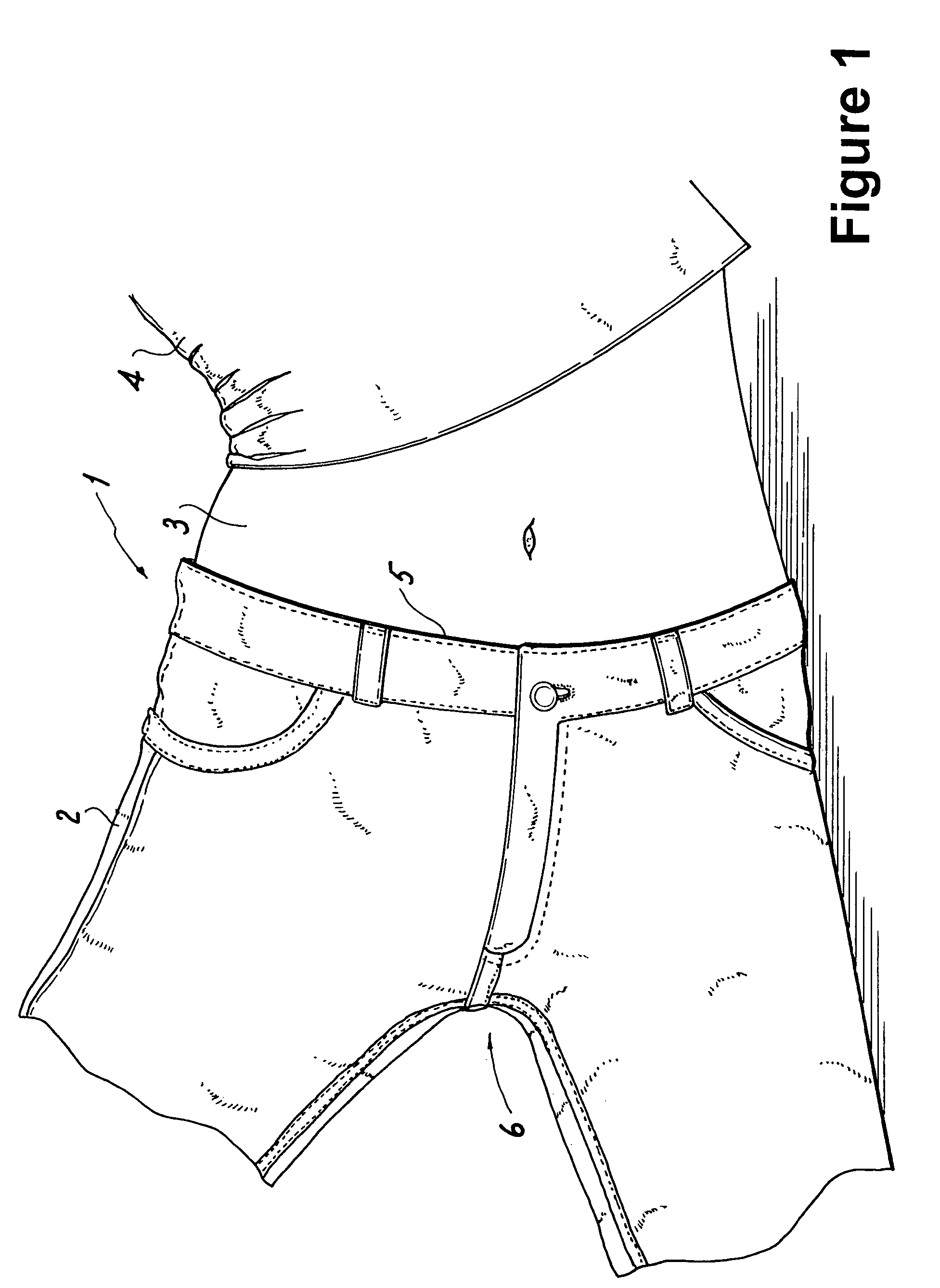 Waistless underwear alternative secret pants shield