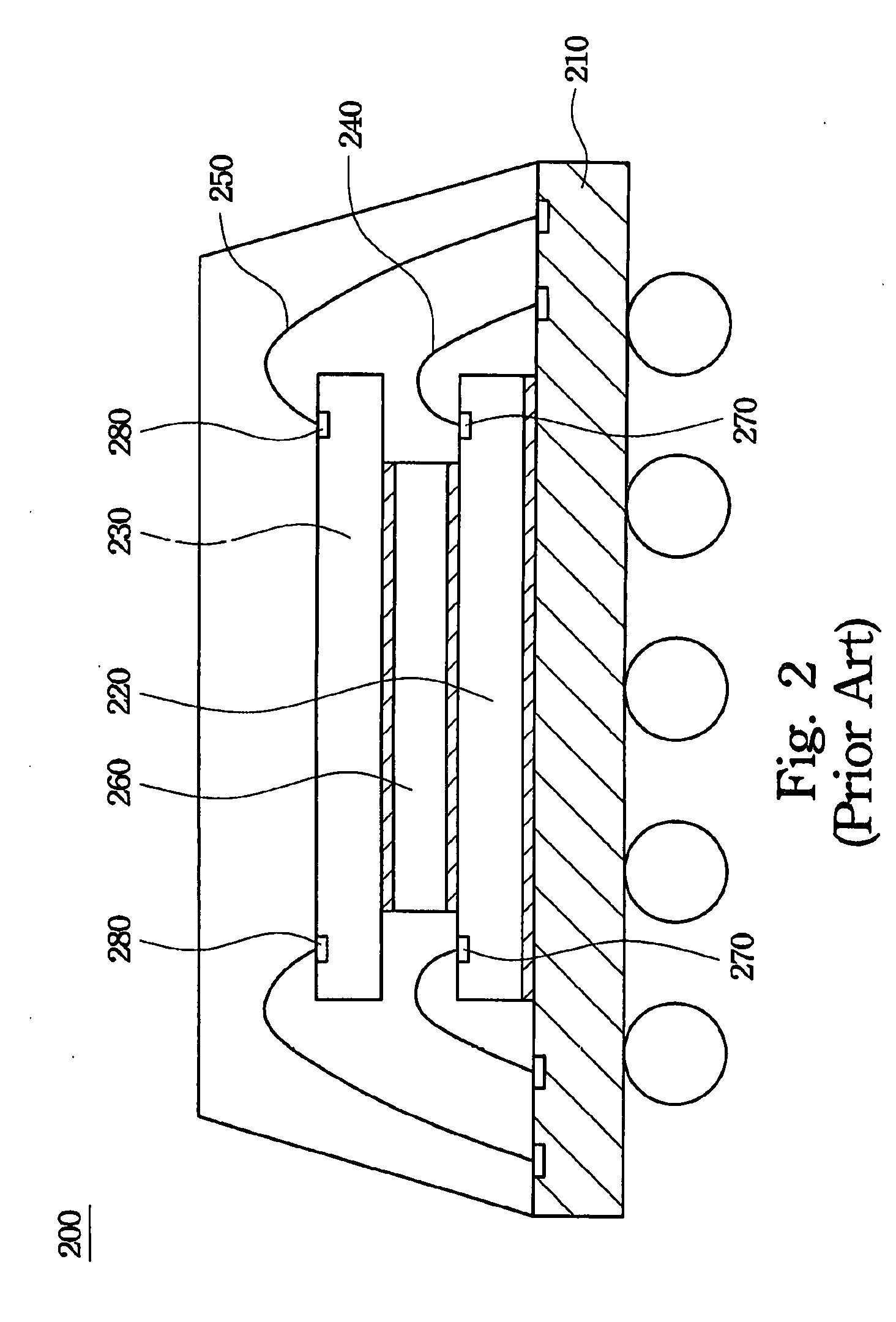 Chip-Stacked Package Structure