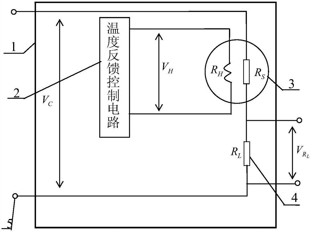 Combustible harmful gas detector capable of eliminating temperature drift