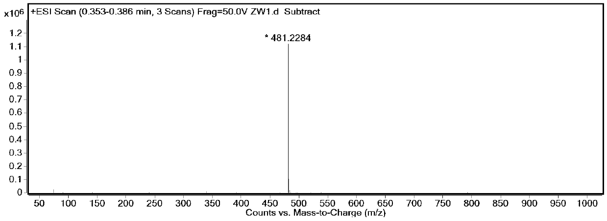 640nm excited near-infrared fluorescent dye and preparation method thereof