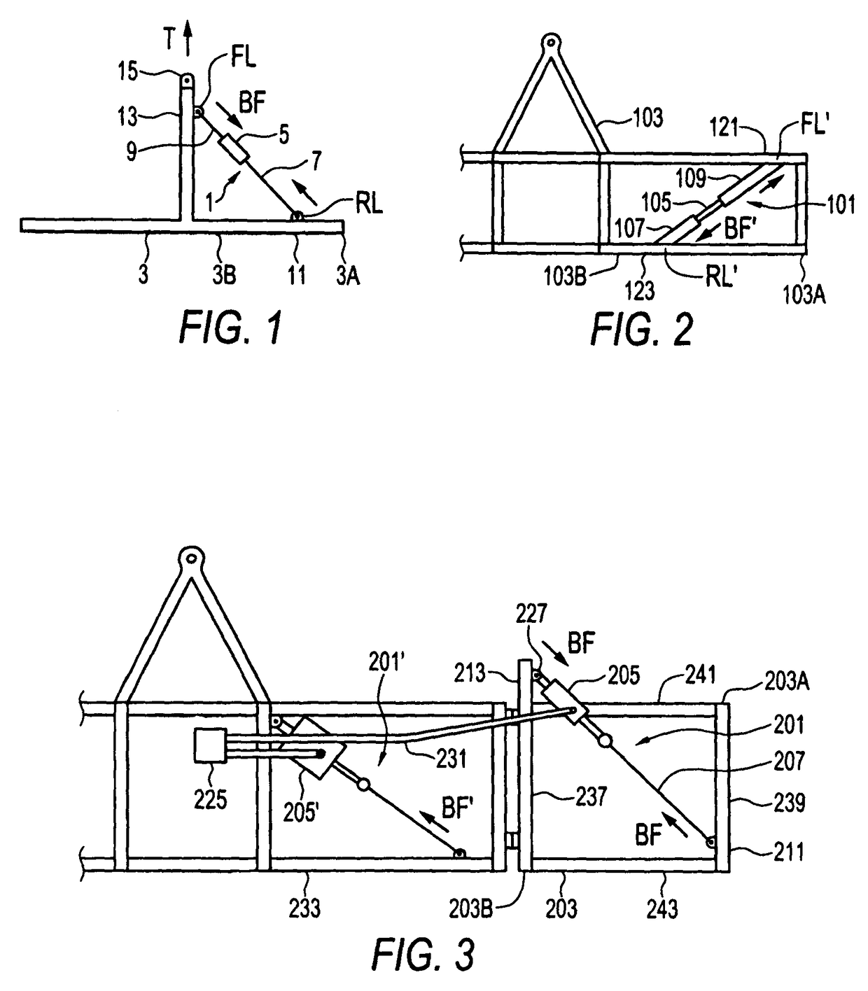 Biased diagonal implement brace