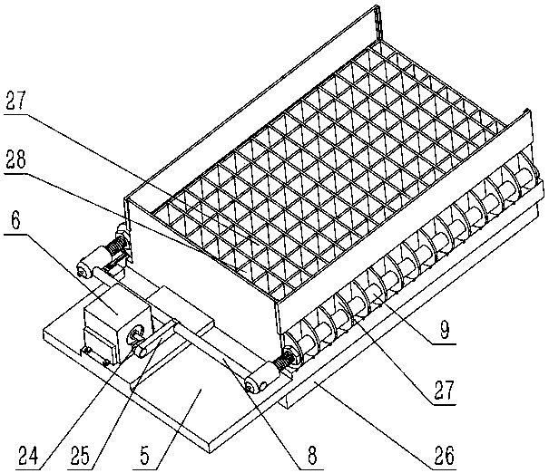 Stamping type melon seed shelling robot