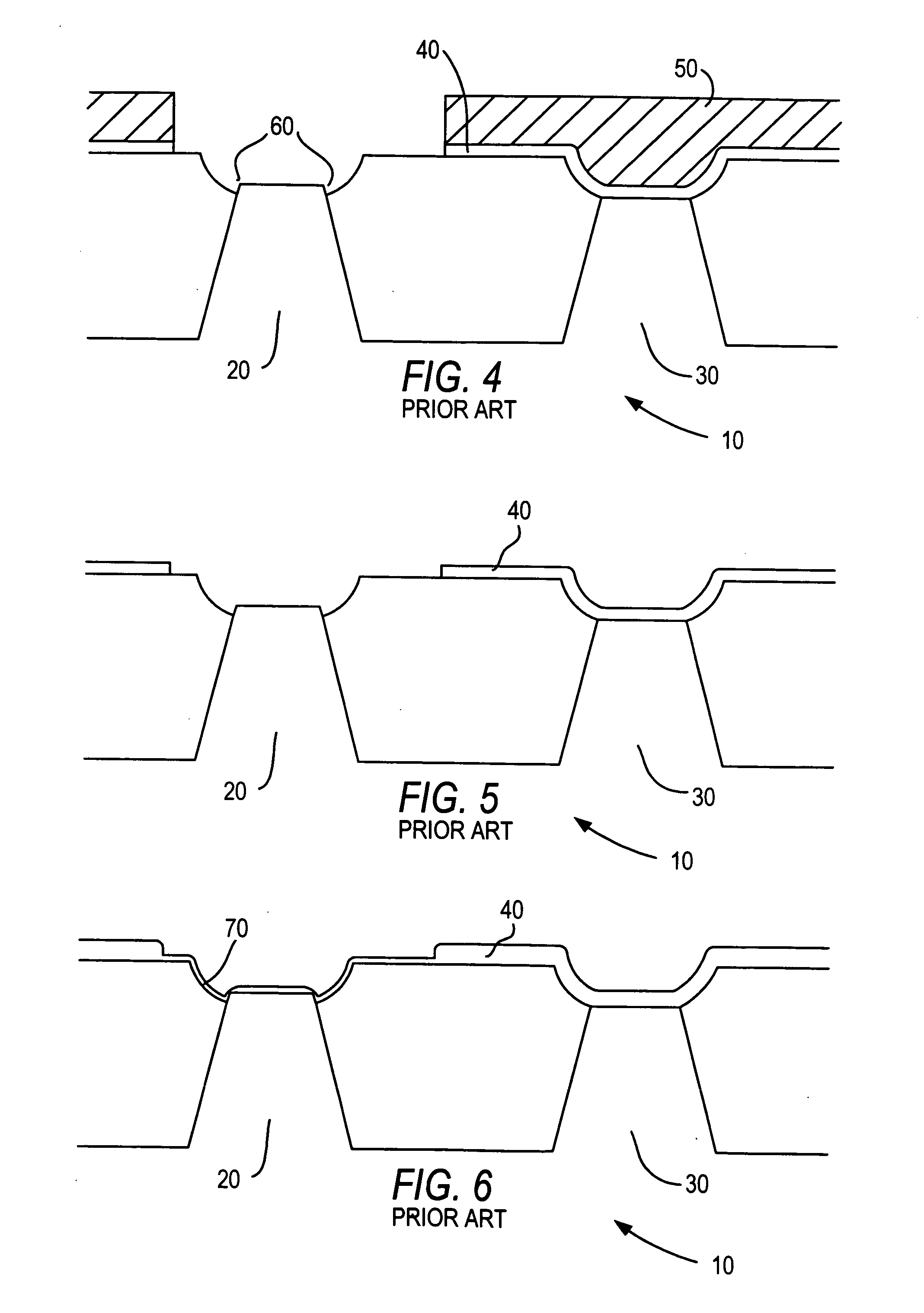 Reduction of field edge thinning in peripheral devices