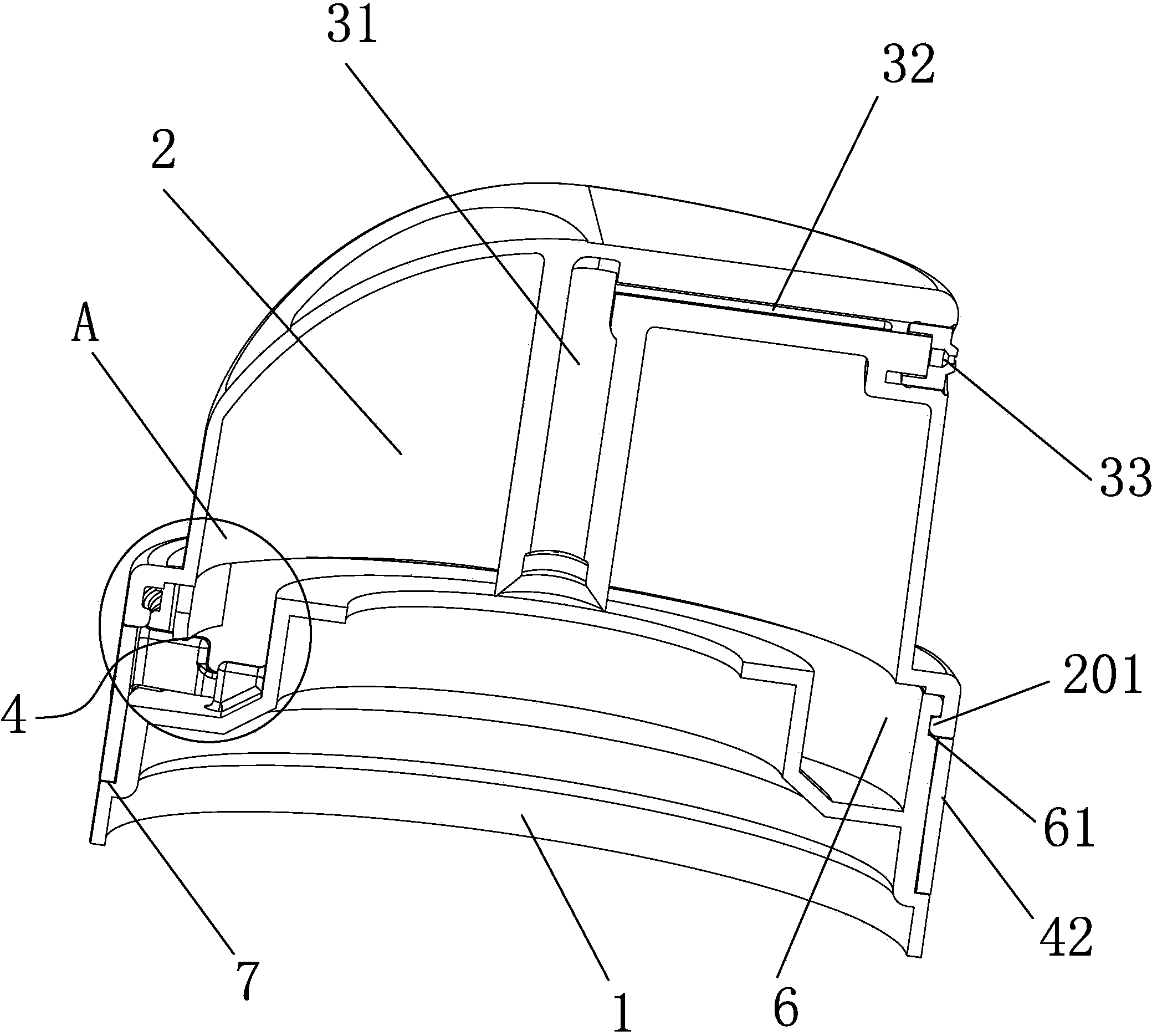 Self-locking type spray cap