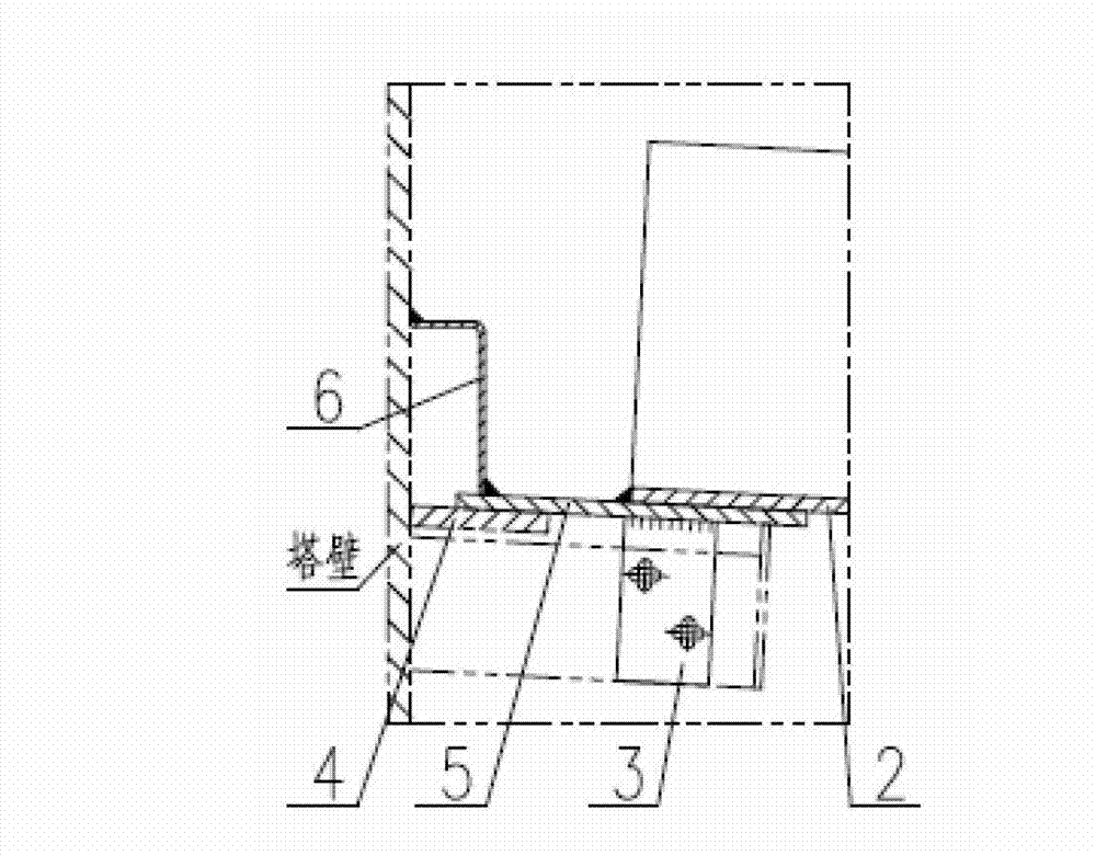 Oil collection tank having expansion ring, and application thereof