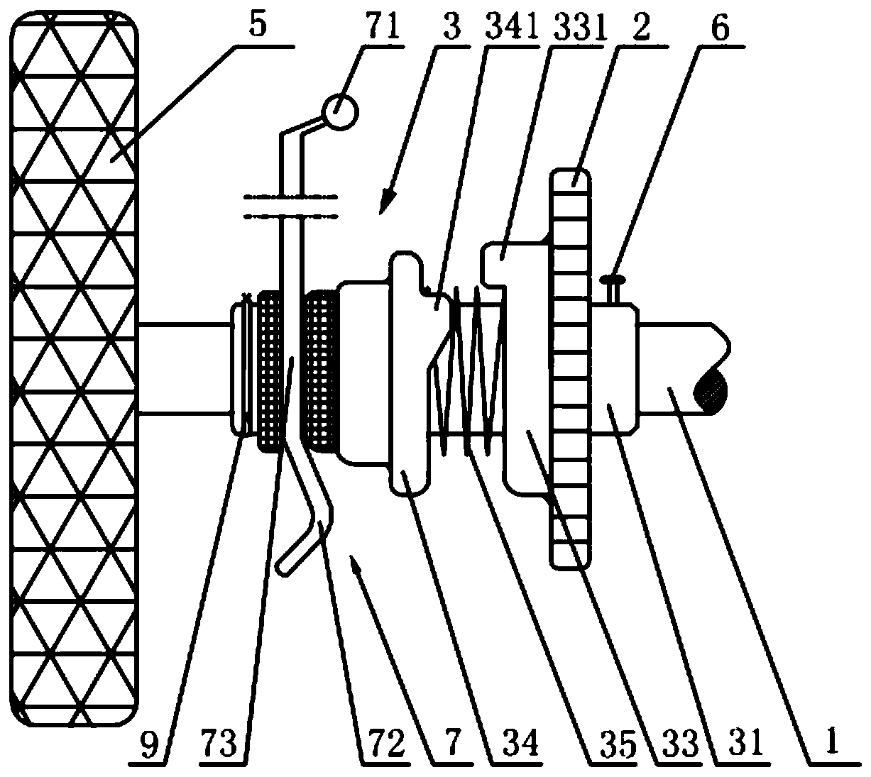 Four-wheel bicycle capable of reversely running