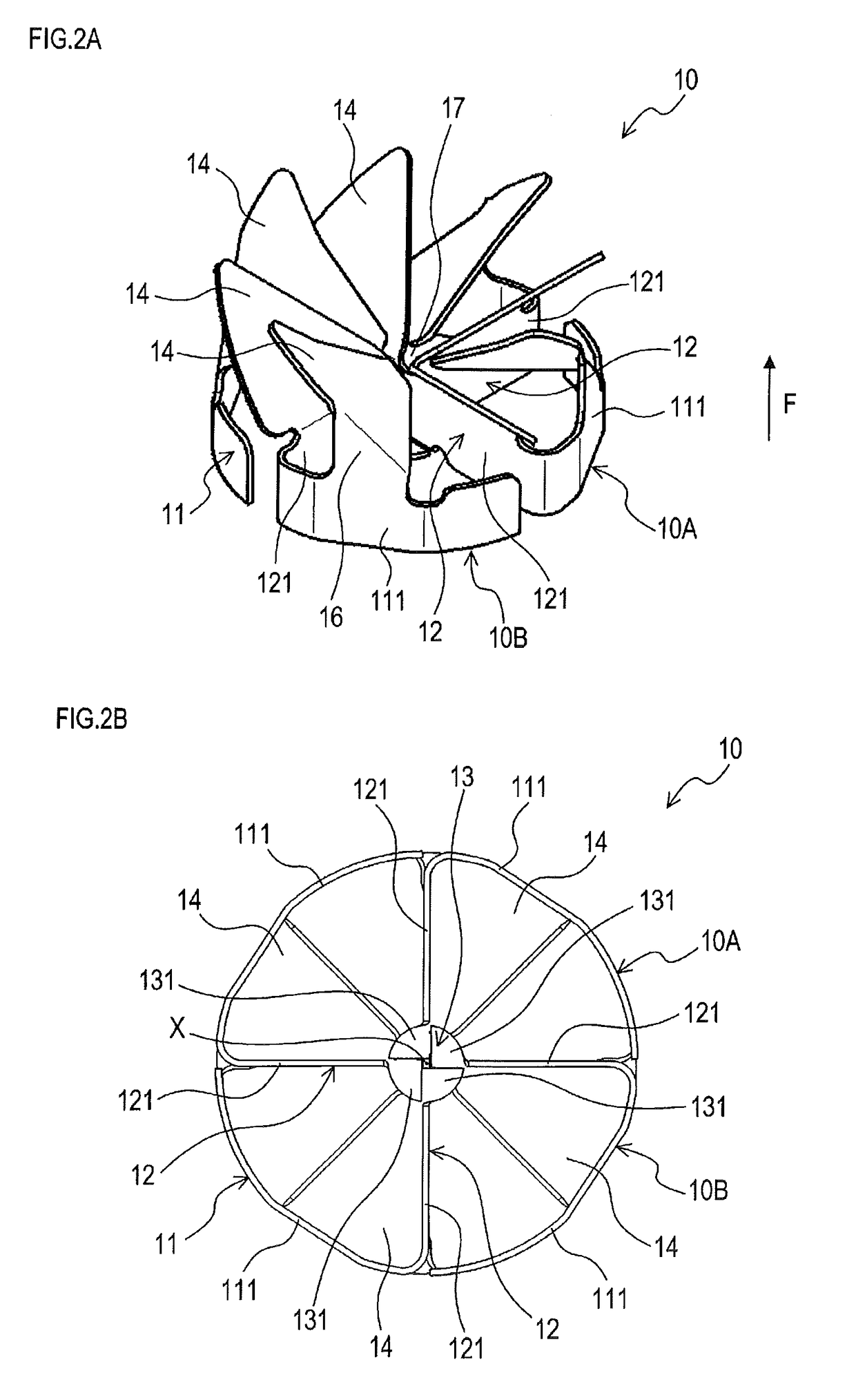 Exhaust gas stirring device