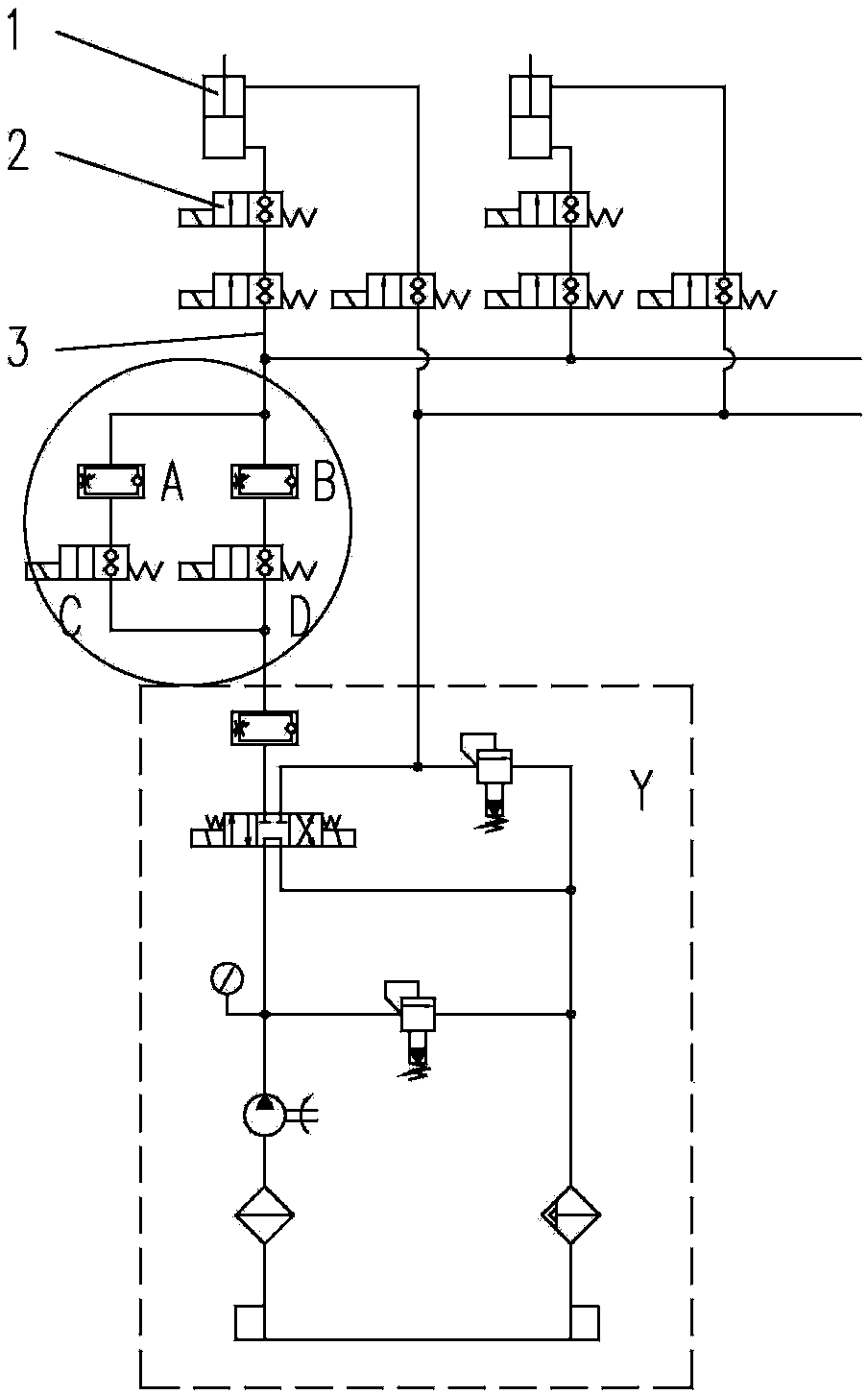 Hydraulic speed regulating mechanism used for stereo garage, and acceleration and deceleration method