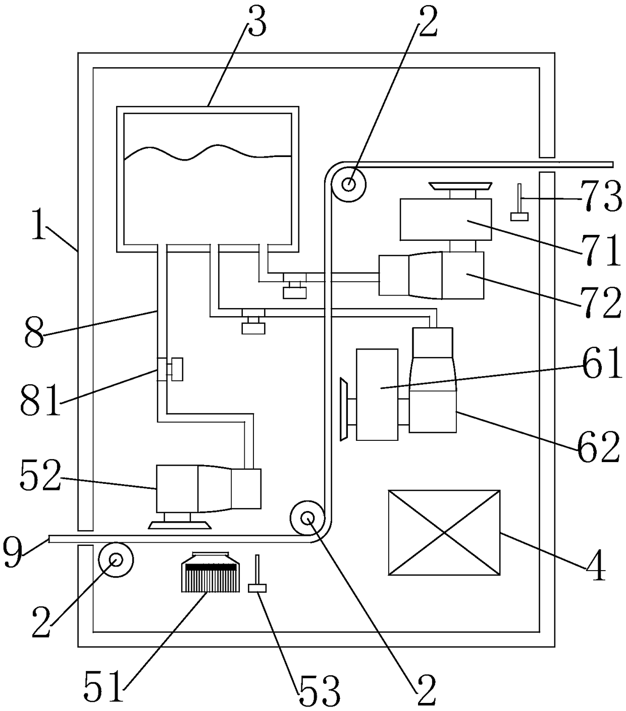 Textile cloth wetting device