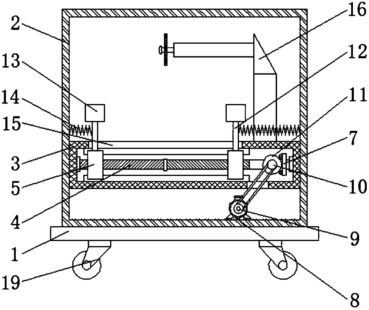 Cutting device capable of cutting different sizes of ceramic tiles