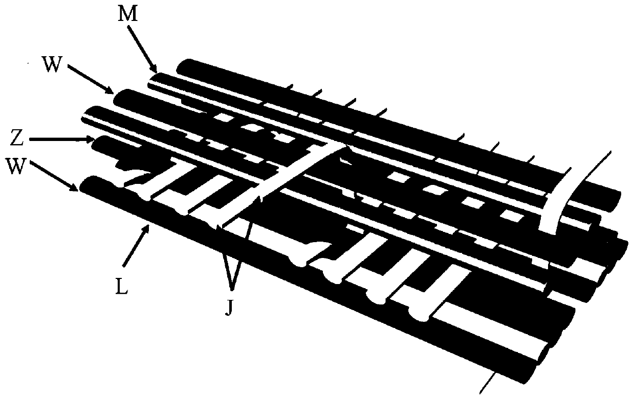 Surface color development and weaving method of single-color warp and multi-color weft woven fabrics