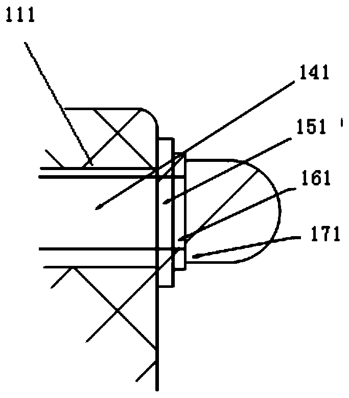 Sealing joint for gas insulation switch cabinet