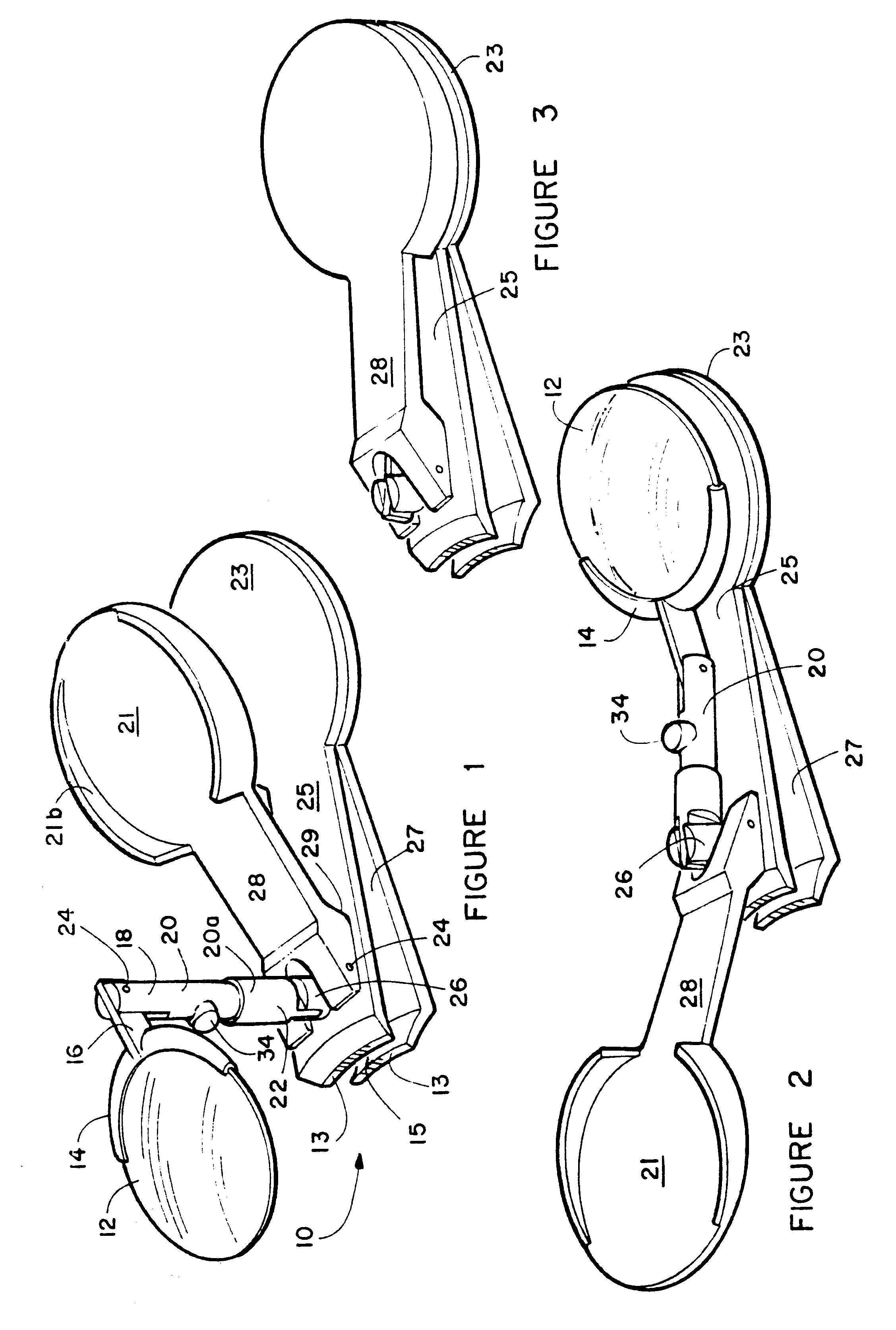 Combination vision enhancement kit and nail clipper