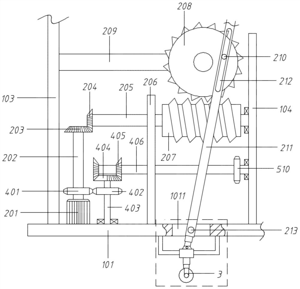 A grain sowing device with the function of pressing soil