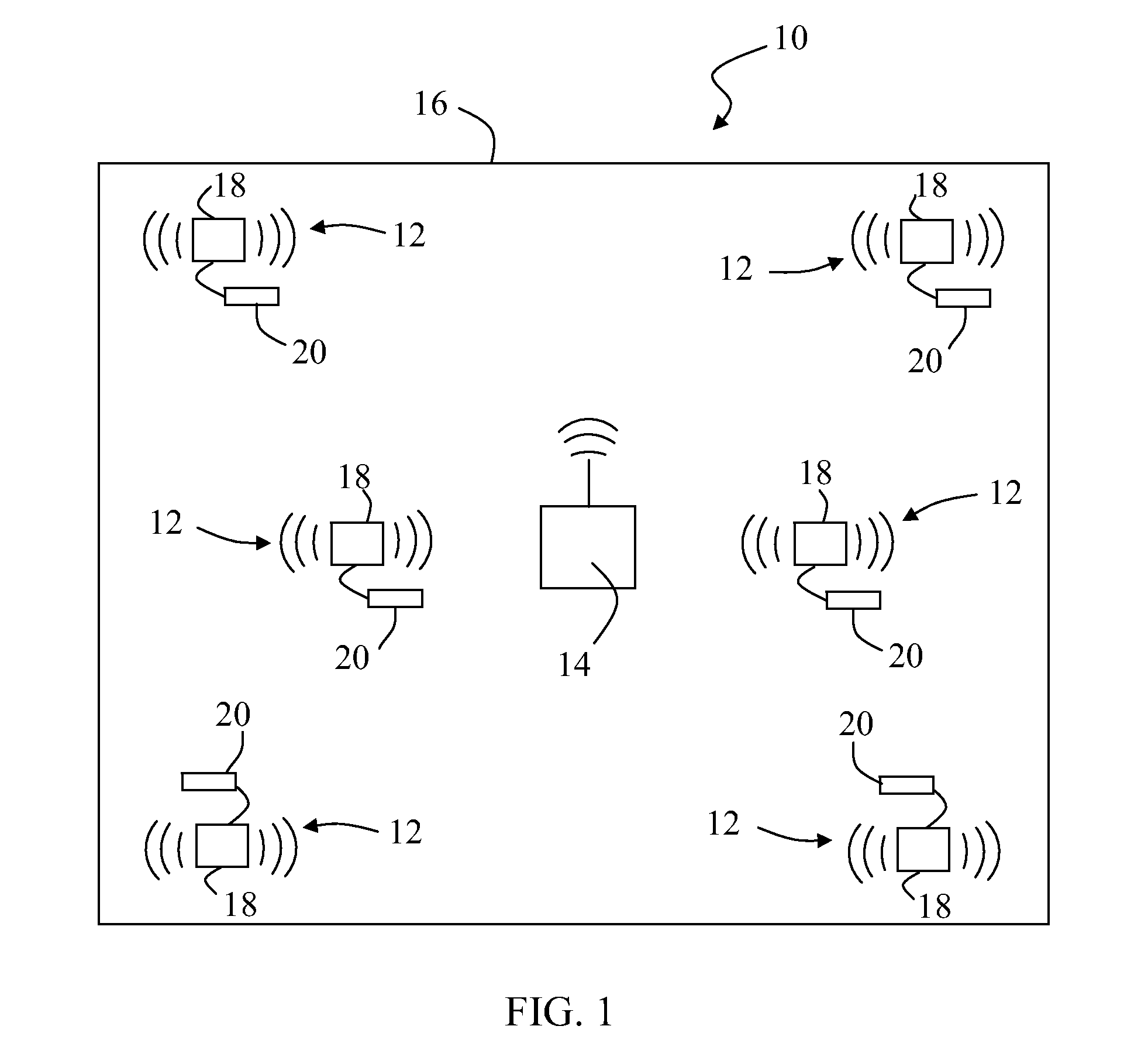 System and method for determining the location of wireless sensors