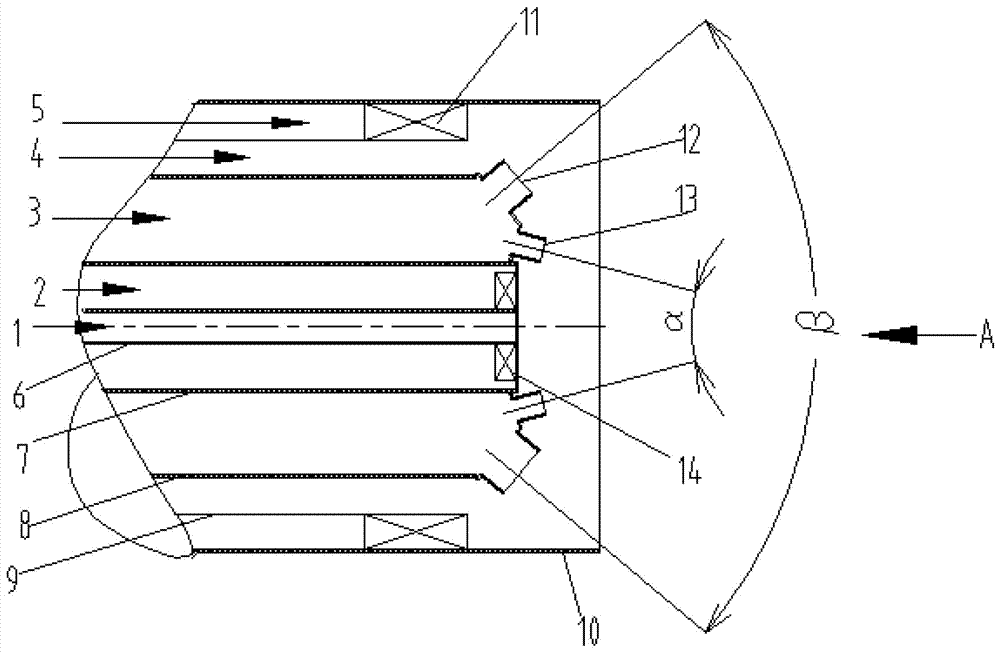 Low-heating-value/low-pressure gas combustor