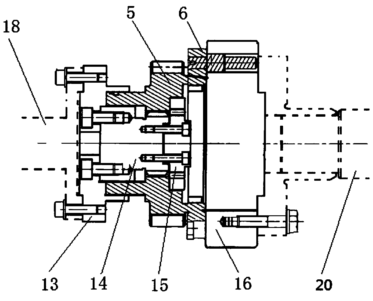 Conical ring friction coefficient detection device and method of synchronizer